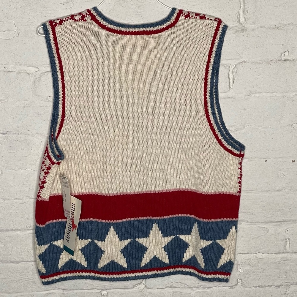 Vintage Crazy Horse Vest M - Picture 2 of 5
